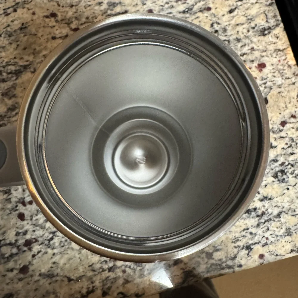 Stanley Pale Gray Travel Mug with Light Blue Logo - Picture 5 of 7